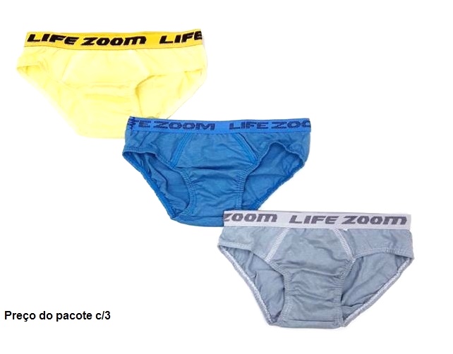 Cueca Lifezoom Inf Alg Elást Pers (c/3)