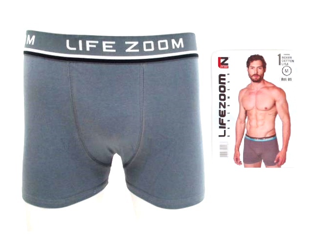Cueca-boxer Lifezoom Ad Masc Cotton Elástico