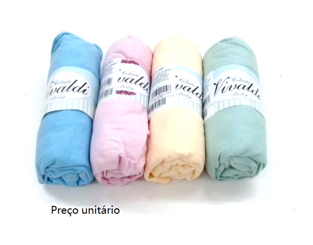 Lençol Vivaldi Bebe Unissex Malha C/elástico