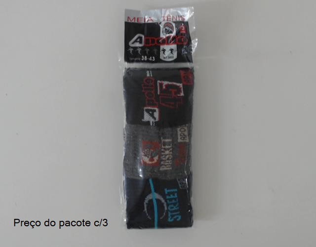 Meia Apollo Ad Masc Alg Sport (c/3)