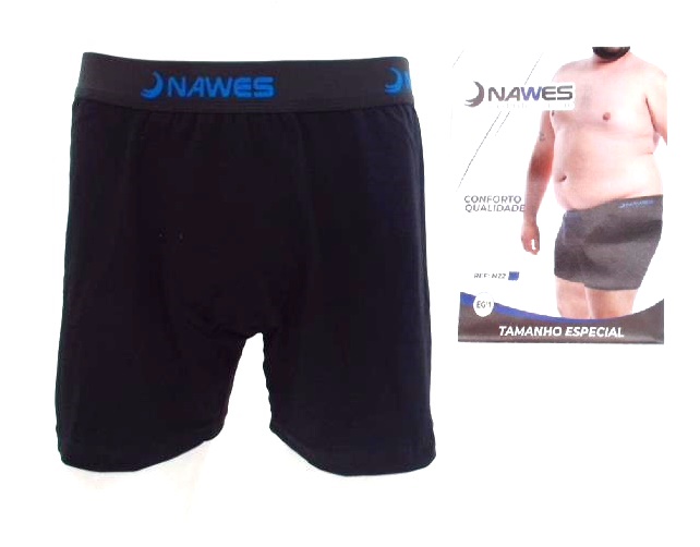 Cueca-boxer Nawes Ad Exg Masc Cotton Elas Pers