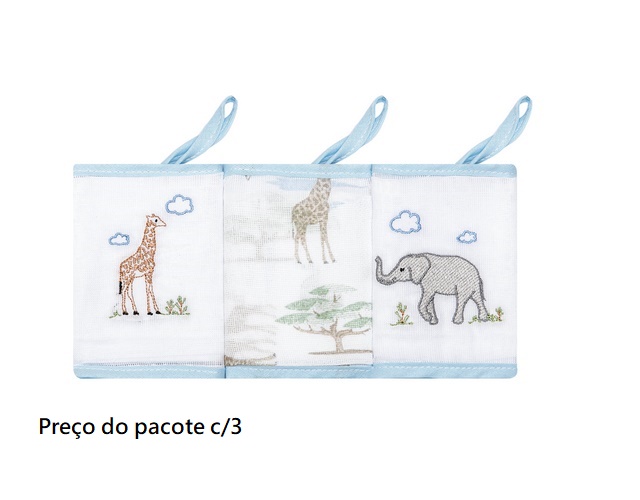 Toalha-boca Papi Bebe Fralda (c/3)