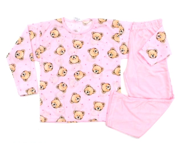 Pijama Jucatel Inf Fem M/l Malha Pv