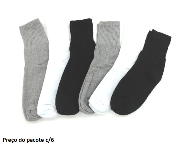 Meia Legnit Ad Masc Alg Esportiva 39/43 (c/6)