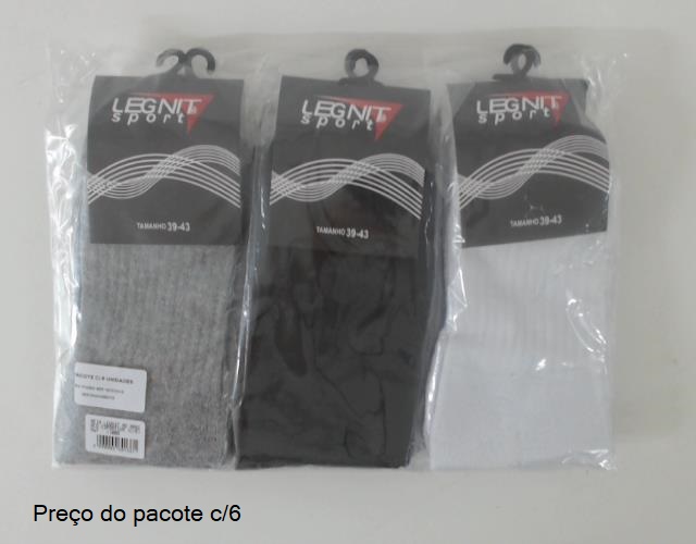 Meia Legnit Ad Masc Alg Esportiva 39/43 (c/6)