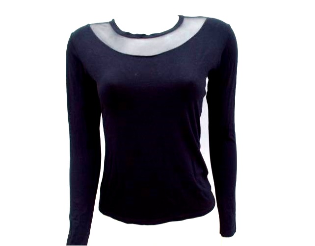 Blusa Lulian Ad Fem M/l Viscol Tule