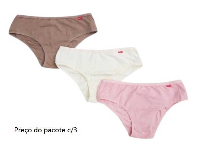 Tangão Kellynha Adulto Extra Grande Cotton (c/3)