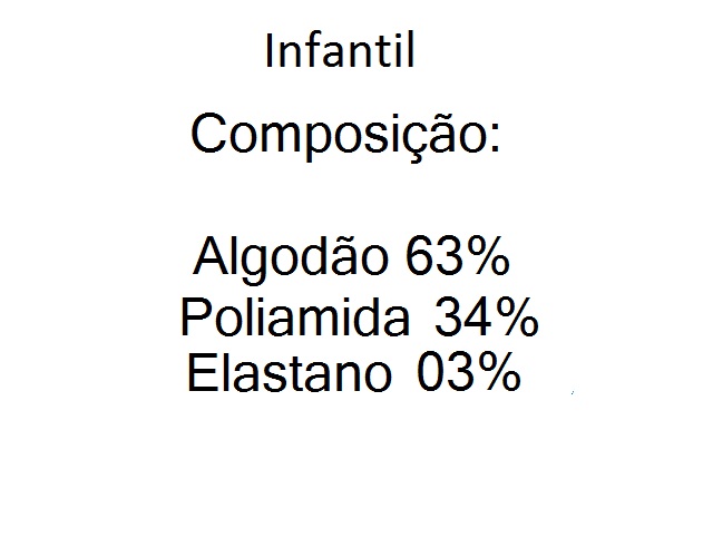 Meia Centopé Inf Masc Alg Sapatilha (c/3)