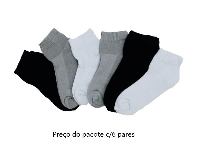 Meia Unic Ad Fem Alg Sapatilha (c/6)