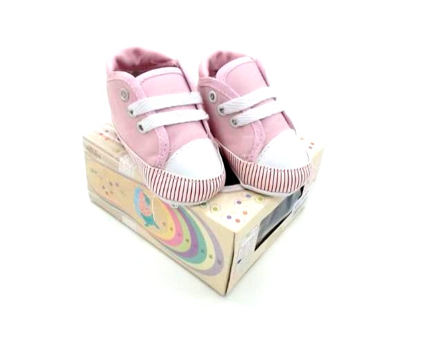 Tenis Bimbo Bebe Fem Tecido Cadarço