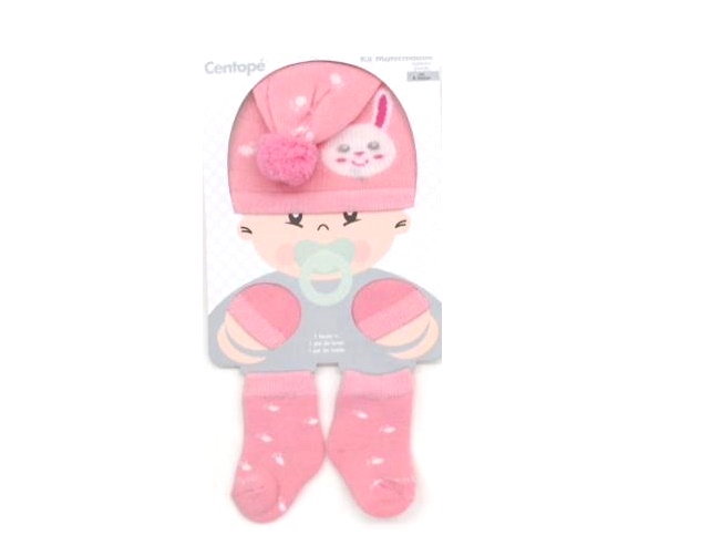 Kit-bebe Centopé Bebe Alg (meia+luva+touca) 3pçs