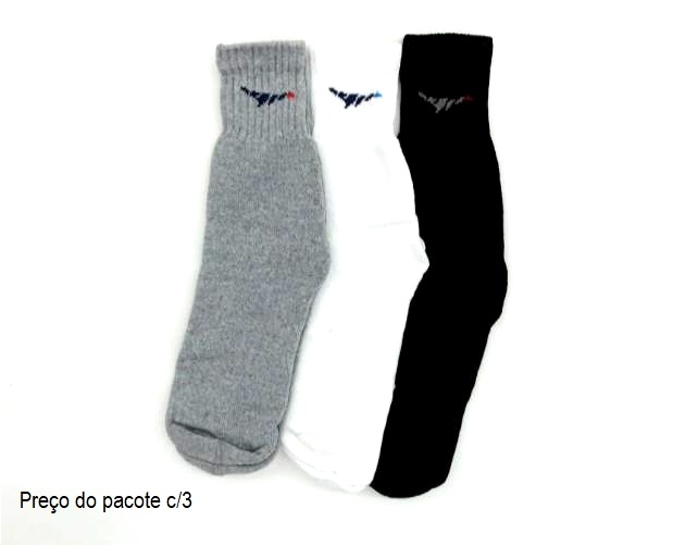 Meia Duck Ad Masc Alg Esportiva 38-43 (c/3)