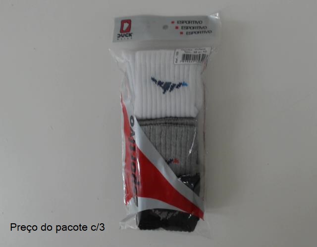 Meia Duck Ad Masc Alg Esportiva 38-43 (c/3)