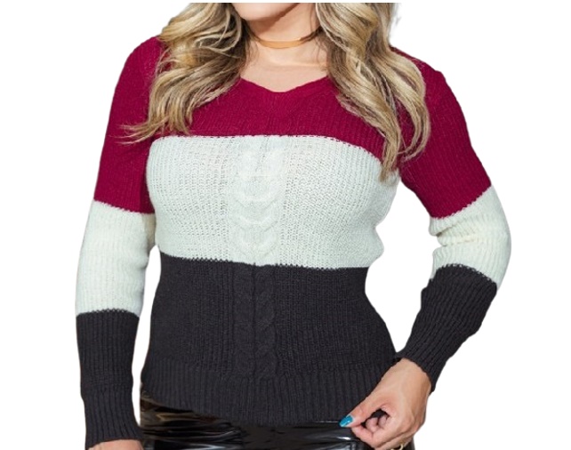 Blusa Oliveira Adulto Feminina Lã/Acrilico