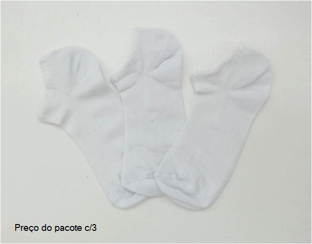 Meia Byfiapo Ad Masc Alg Sapatilha (c/3)
