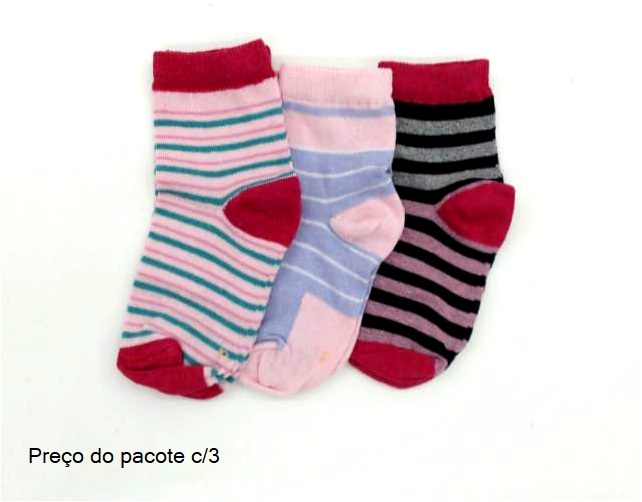 Meia Byfiapo Inf Unissex Alg (c/3)