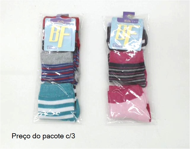 Meia Byfiapo Inf Unissex Alg (c/3)