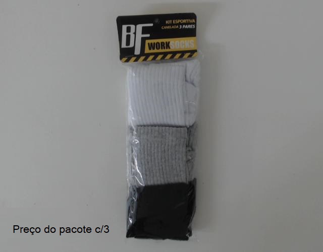 Meia Byfiapo Ad Masc Alg Cano Alto (c/3)