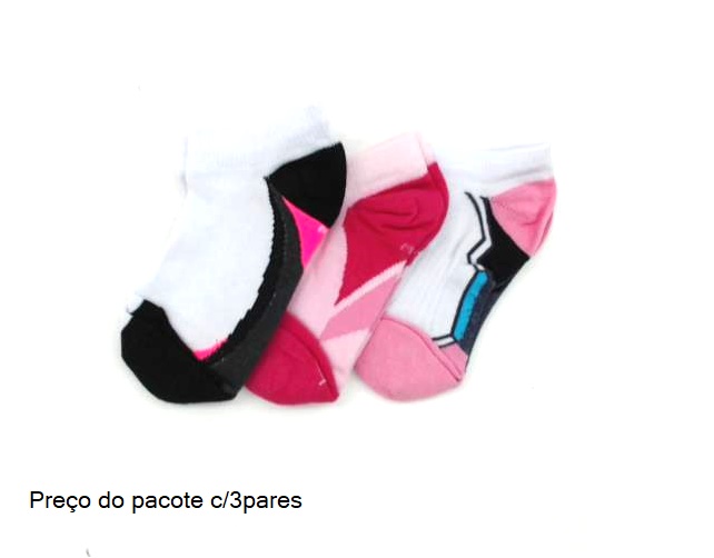 Meia Condeduck Inf Fem Alg Sapatilha (c/3)