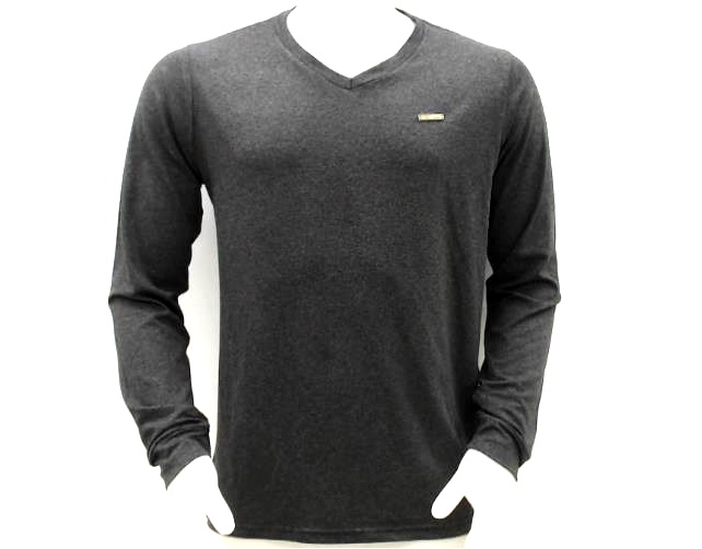 Camiseta Tsg Adulto Masculina Manga Longa Viscolycra Decote V