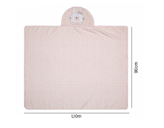 Cobertor Papi Bebe Unissex Microfibra Capuz