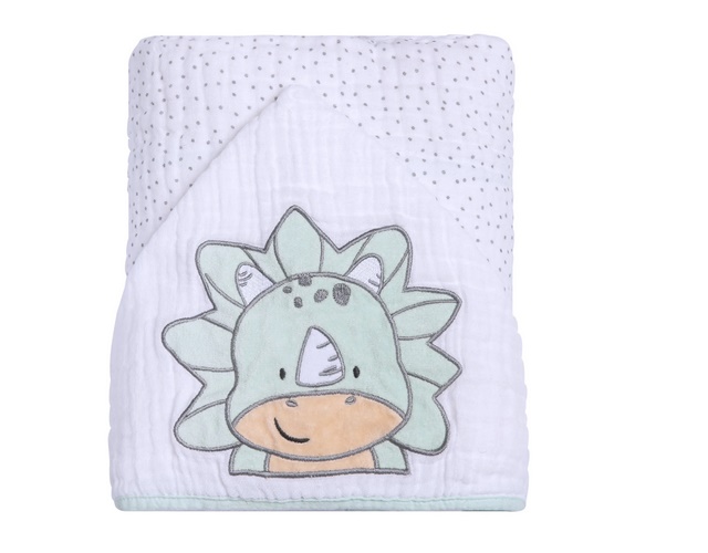 Toalha-banho Papi Bebe Unissex Forrada Capuz