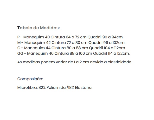 Short-cinta Bruvi Adulto Microfibra