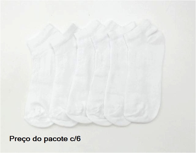 Meia Unic Ad Masc Alg Sapatilha (c/6)