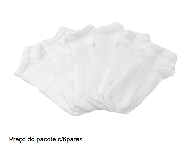 Meia Unic Ad Masc Alg Sapatilha (c/6)