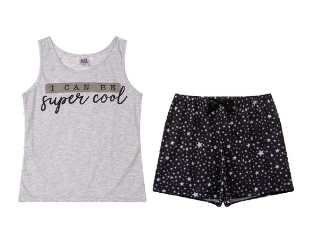 Pijama Jucatel Adulto Feminino Regata Malha Pv Short