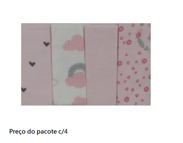 Toalha-boca Karinho Bebe Alg Sortida (c/4)