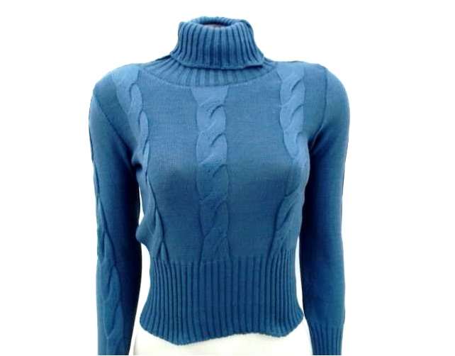 Blusa Oliveira Ad Fem M/l Lã/acril Trabalhada G.al