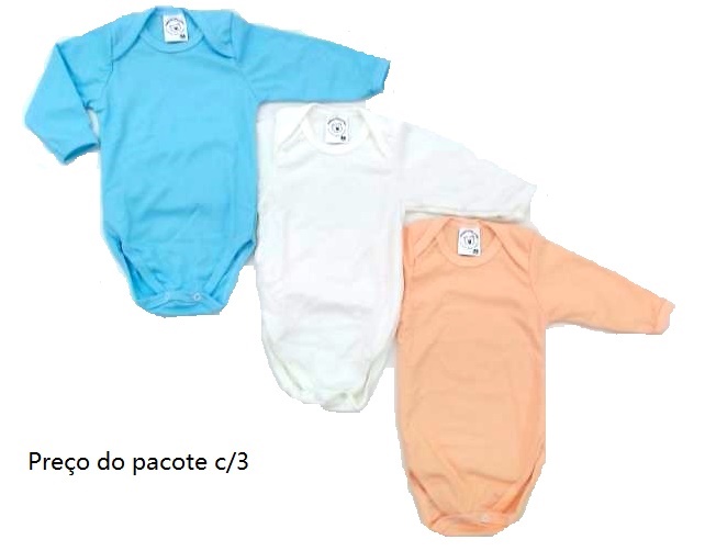 Body Mafessoni Bebe M/l Malha Canel (c/3)