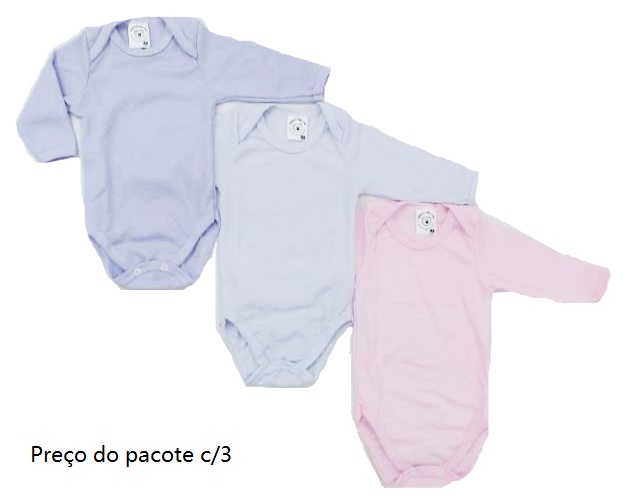 Body Mafessoni Bebe M/l Malha Canel (c/3)