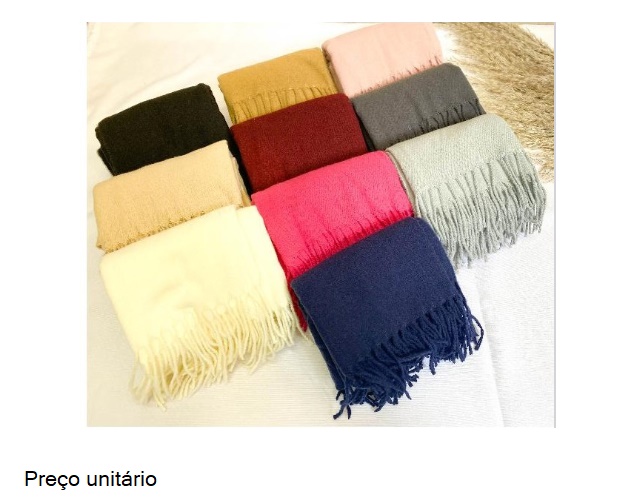 Cachecol Center Ad Lãzinha Franja