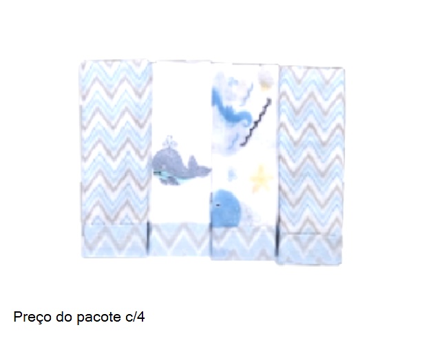 Toalha-boca Dengo Bebe Unissex Alg 32x32cm(c/4)