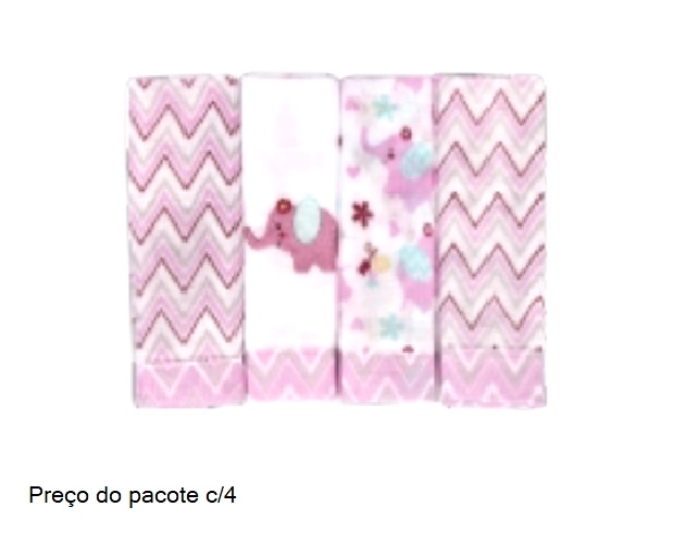 Toalha-boca Dengo Bebe Unissex Alg 32x32cm(c/4)