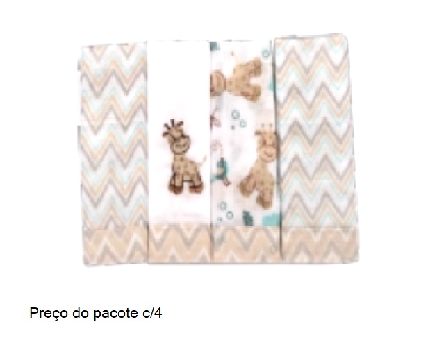 Toalha-boca Dengo Bebe Unissex Alg 32x32cm(c/4)