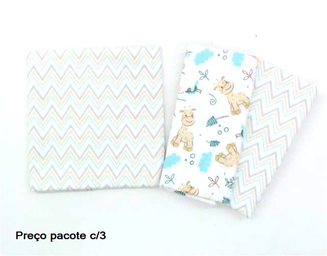 Cueiro Dengo Bebe Unissex Alg 50cmx80cm (c/3)