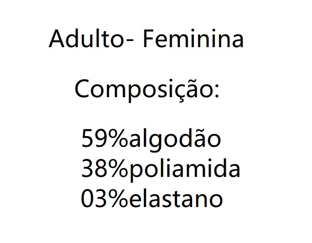 Meia Centopé Ad Fem Alg Básica (c/3)