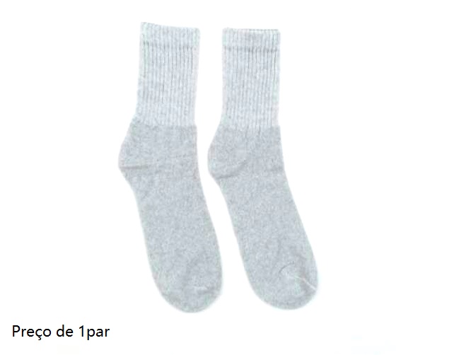 Meia Byfiapo Ad Masc Alg Cano Alto Canel