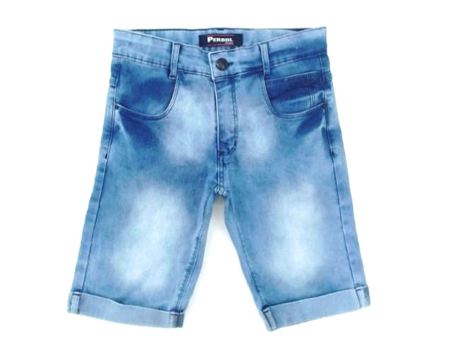 Bermuda Perbol Juv Masc Jeans Lycra