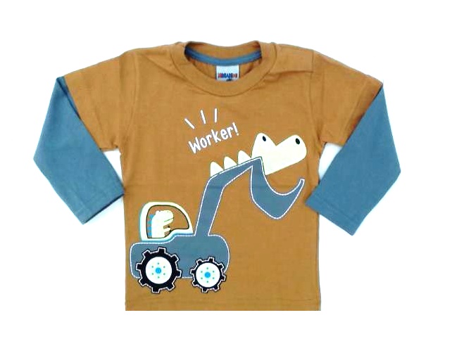 Camiseta Ninando Bebe Masc M/l Malha
