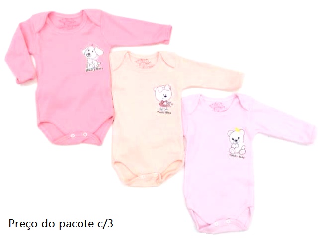 Body Timufy Bebe Fem M/l Suedine (c/3)