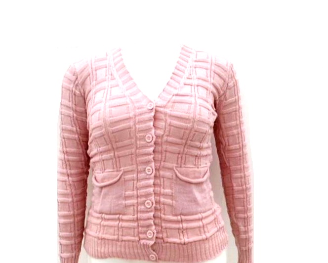Cardigan Oliveira Ad Exg Fem Lã/acril 2bolsos
