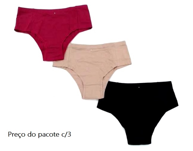 Tangão Lutestil Adulto Extra Grande Cotton (c/3)