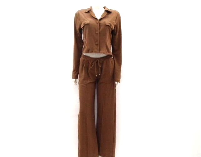 Conjunto Ekisugui Ad Fem Lãzinha Cropped Calça