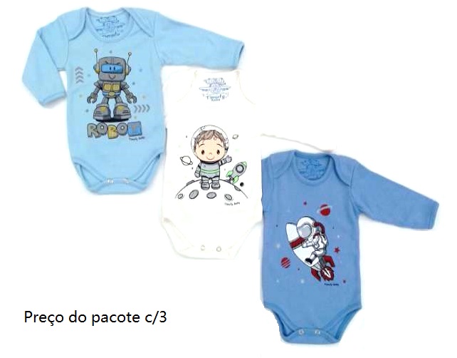 Body Timufy Bebe Masc M/l Suedine (c/3)