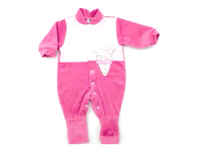 Macacão Bloomys Bebe Fem Plush Pé Reversível