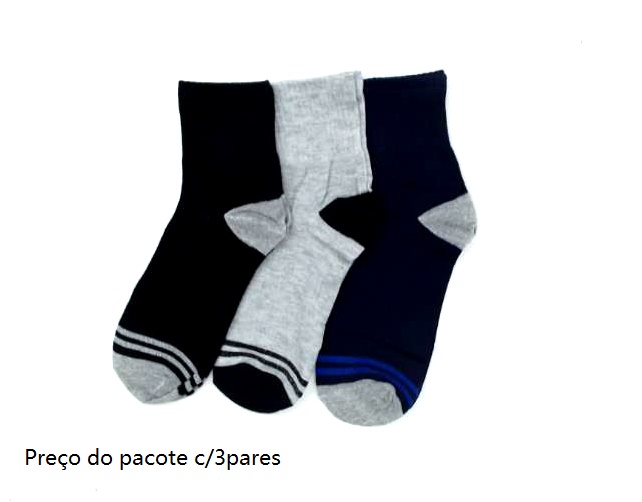 Meia Bestsocks Ad Masc Cano Longo (c/3)